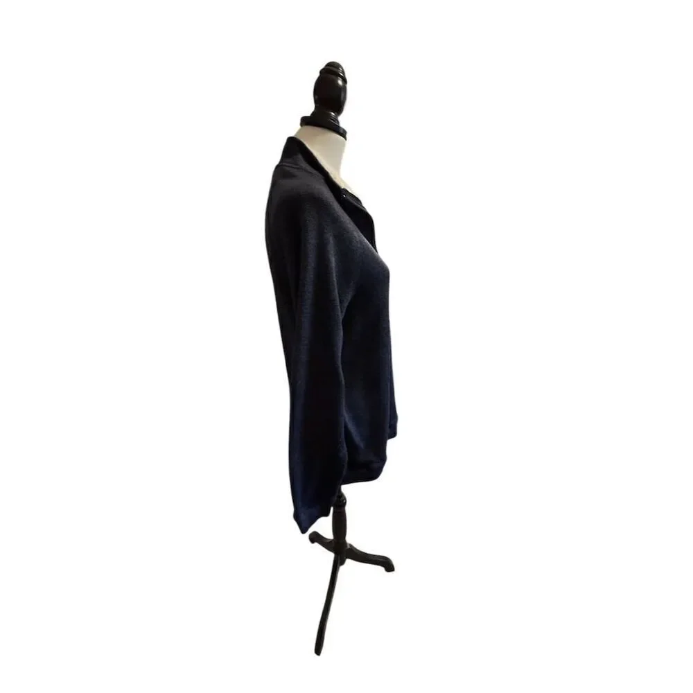 Old River Men's 1/4 Zip Navy Blue Pullover Sweater Size M Casual Knit